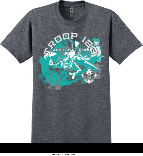 Troop Scuba Diver T-shirt Design