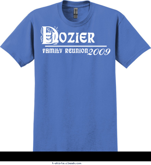 2009 family reunion elozier D T-shirt Design 