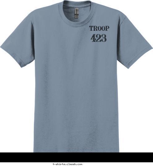 Trackers Mountain Medicine 423 TROOP T-shirt Design 