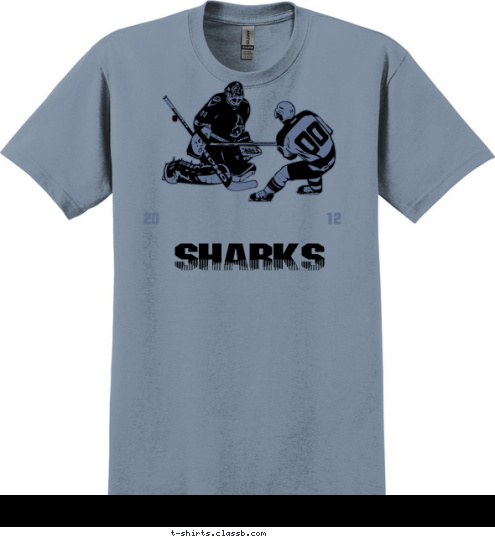 Sharks 12 20 SHARKS
 T-shirt Design 