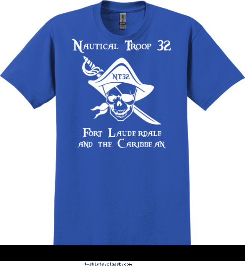 Prepared. For Salt Life NT32 and the Caribbean Fort Lauderdale Nautical Troop 32 T-shirt Design 