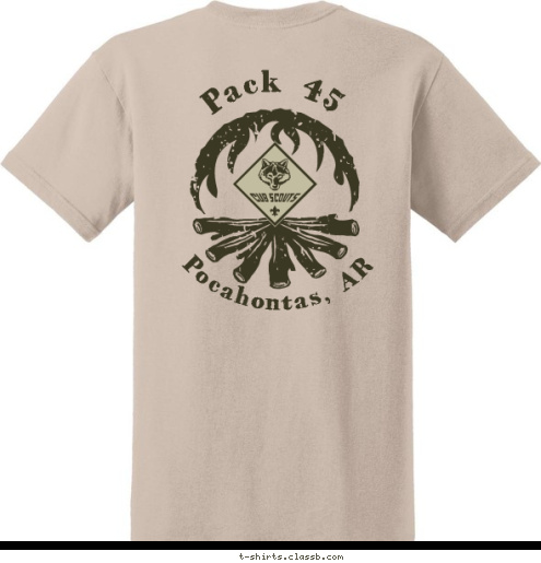 Pocahontas, AR Pack 45  FOR LIFE. PREPARED. Pocahontas, AR P
a
c
k
 
4
5 T-shirt Design 