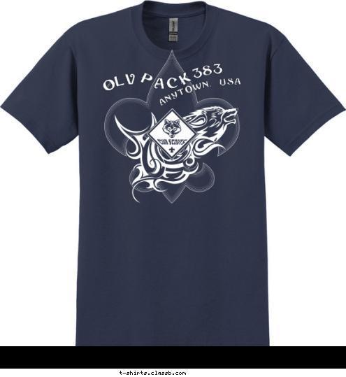 OLV ANYTOWN, USA 383 PACK T-shirt Design 