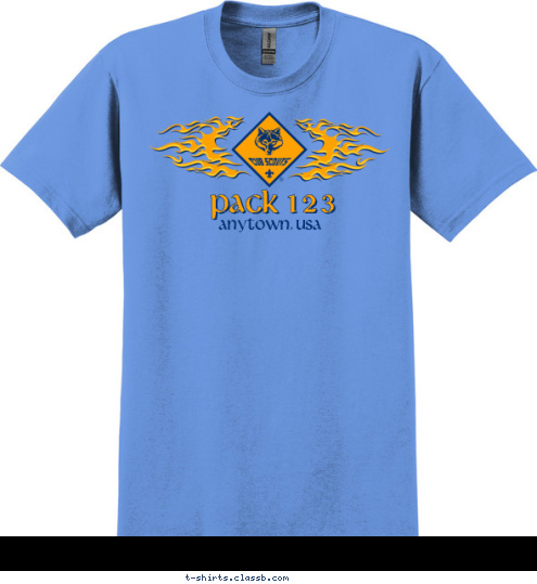 Pack 123 anytown, usa T-shirt Design 