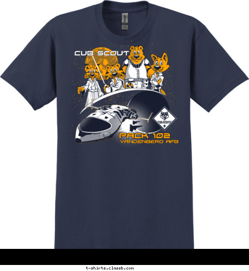 VANDENBERG AFB PACK 102 CUB SCOUT T-shirt Design