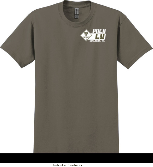 Decatur, AL Decatur, AL 68 68 RUNNING WITH THE PACK! CUB SCOUT  PACK  PACK T-shirt Design 