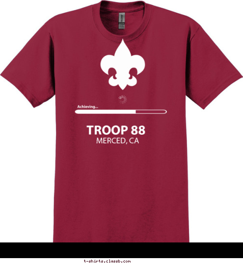 MERCED, CA TROOP 88 T-shirt Design 