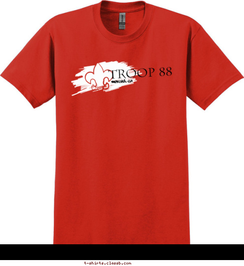 troop 88 MERCED, CA T-shirt Design 