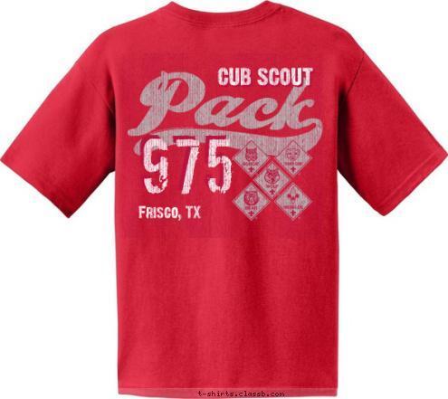 Frisco, TX 975
 975
 Frisco, TX CUB SCOUT T-shirt Design 