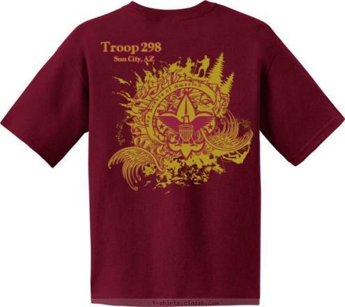 2559 Sun City Elks  Sun City, AZ Sponsored by
 Troop 298 Boy Scouts of America Troop 298 T-shirt Design 
