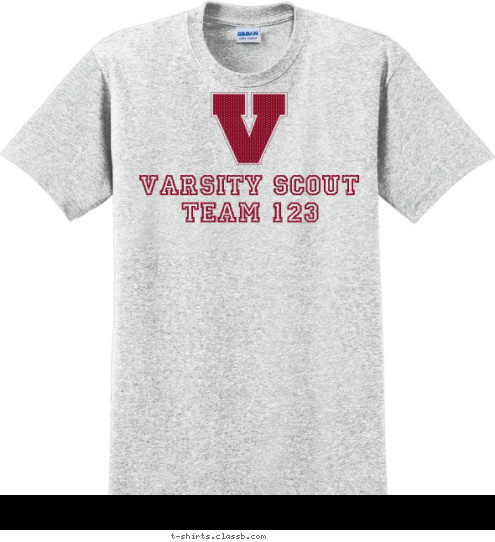 TEAM 123 VARSITY SCOUT
 T-shirt Design 