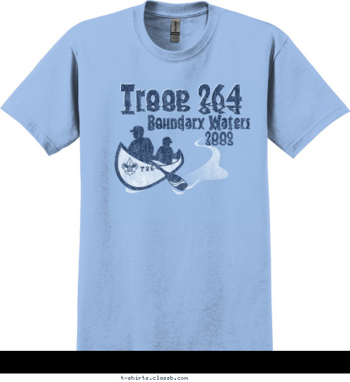 T264 2009 Boundary Waters Troop 264 T-shirt Design 