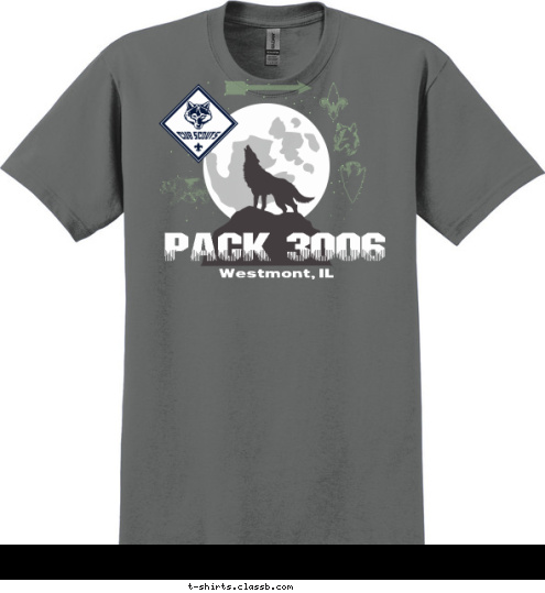 PACK 3006 Westmont, IL T-shirt Design 2013 Westmont Cub Pack Tshirt