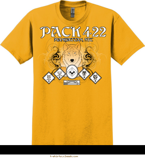 MANHATTAN, NYC 422 PACK  T-shirt Design 