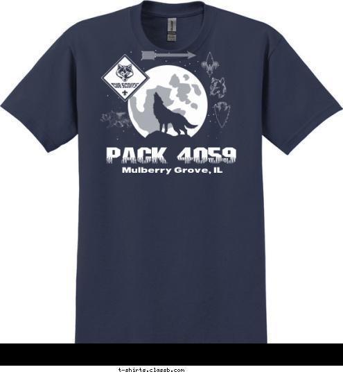 PACK 4059 Mulberry Grove, IL T-shirt Design 