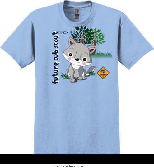 pack 123 pack 123 future cub scout future cub scout T-shirt Design SP4557