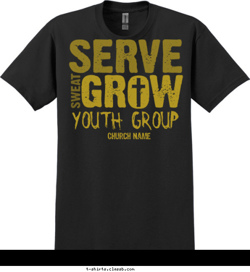 Your text here! Church Name Youth Group T-shirt Design SP4586