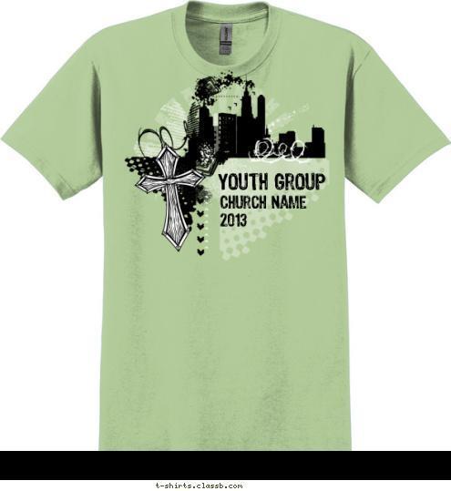 Your text here! 2013 Church Name Youth Group T-shirt Design SP4587