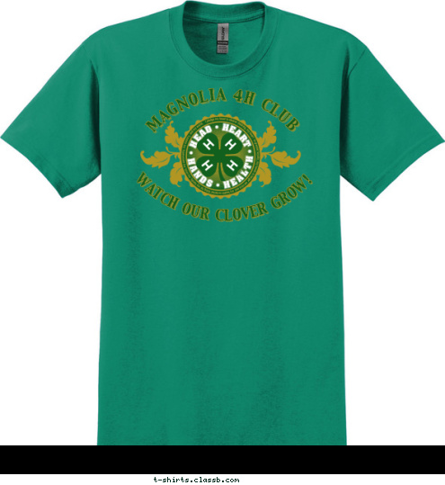 GOATS BEEF COMMUNITY SERVICE SHOOTING SPORTS RABBITS LIVESTOCK JUDGING Learn
 By
 Doing! LAMBS MAGNOLIA 4H CLUB WATCH OUR CLOVER GROW! T-shirt Design 