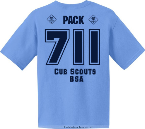 PACK 711 Cub Scouts BSA Pack 711 T-shirt Design 