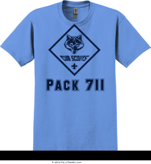 PACK 711 Cub Scouts BSA Pack 711 T-shirt Design 