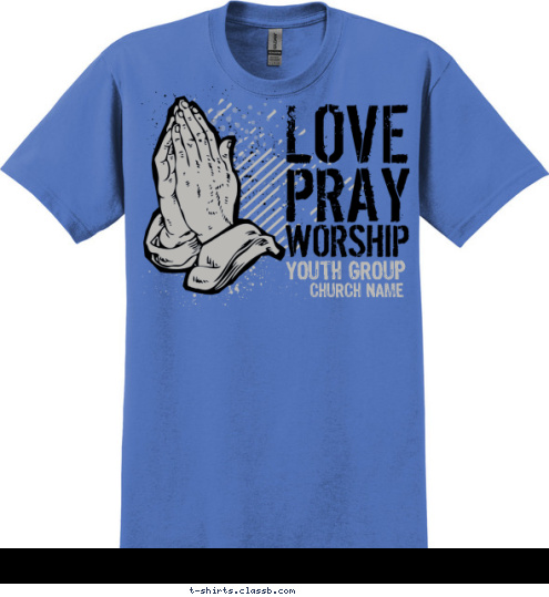 New Text Your text here! CHURCH NAME YOUTH GROUP T-shirt Design SP4588