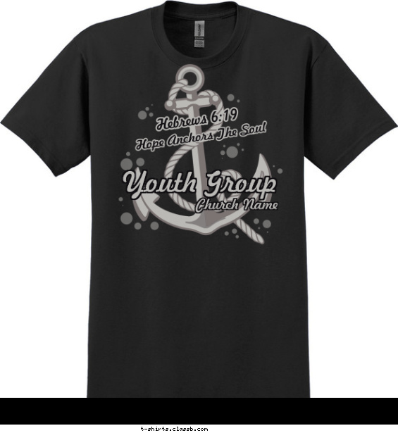 Hope Anchors the Soul T-shirt Design