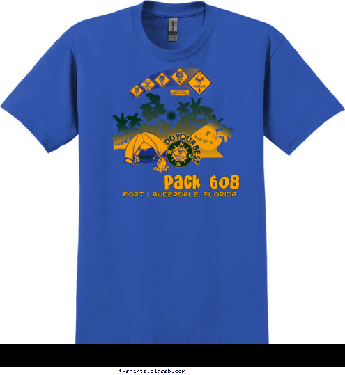 Northshore District PACK 150 Pine Island District
Pack 608  First Presbyterian Church
of Fort Lauderdale Fort Lauderdale, Florida South Florida Council
  Pack 608 T-shirt Design 