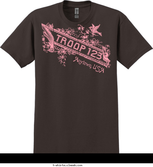 TROOP 123 Anytown, USA T-shirt Design 