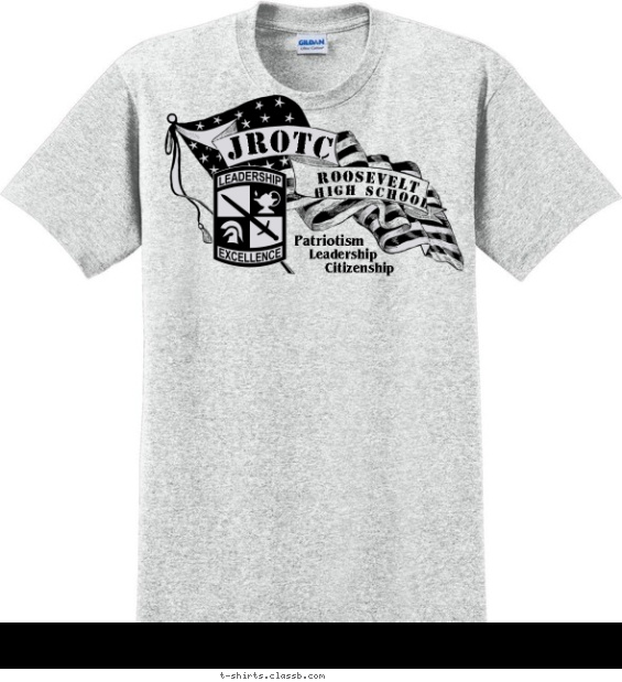 JROTC Shield and Banner T-shirt Design
