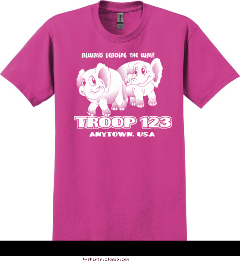 TROOP 123 ALWAYS LEADING THE WAY! ALWAYS LEADING THE WAY! ALWAYS LEADING THE WAY! ALWAYS LEADING THE WAY! ALWAYS LEADING THE WAY! ALWAYS LEADING THE WAY! ALWAYS LEADING THE WAY! ALWAYS LEADING THE WAY! TROOP 123 TROOP 123 ALWAYS LEADING THE WAY! ANYTOWN, USA TROOP 123 T-shirt Design SP1860