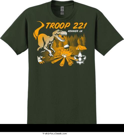TROOP 221 KENNER, LA
 T-shirt Design 