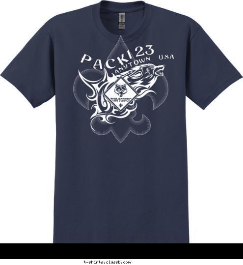 ANYTOWN, USA 123 PACK T-shirt Design 