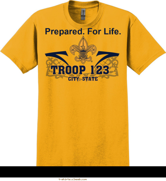 Old Fashion Troop T-shirt Design