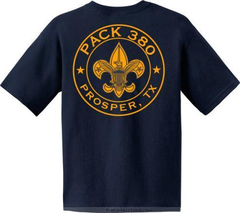 Pack 380 PROSPER, TX PACK 380 T-shirt Design 