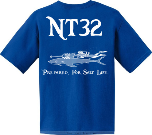 Prepared. For Salt Life NT32 and the Caribbean Fort Lauderdale Nautical Troop 32 T-shirt Design 