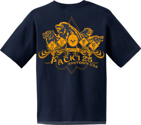 ANYTOWN,USA 123 K PAC T-shirt Design 