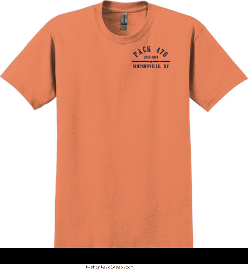 Simpsonville Kentucky Pack
470 2013-2014 Simpsonville, KY PACK 470 T-shirt Design 