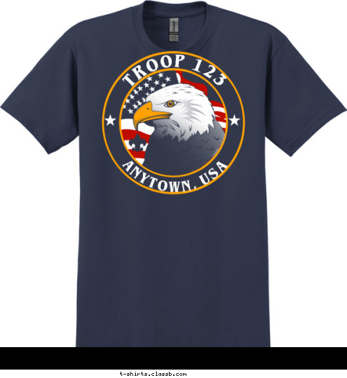 TROOP 123 ANYTOWN, USA T-shirt Design 