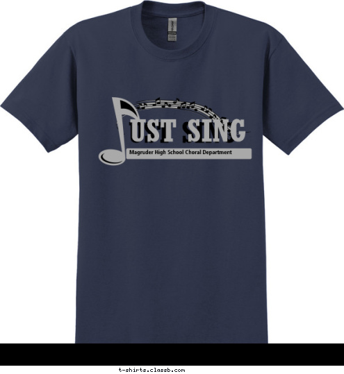 Magruder High School Choral Department UST SING UST SING T-shirt Design 