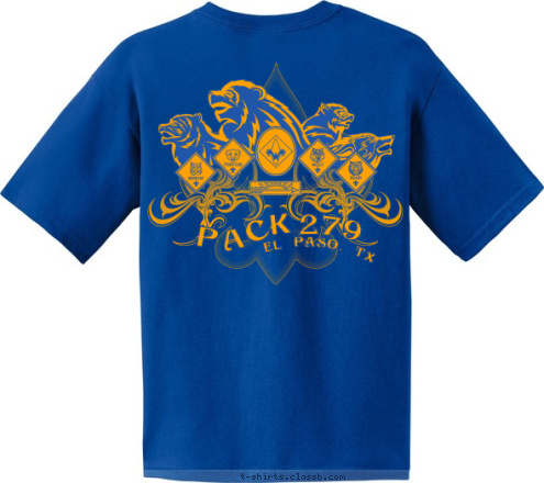 El Paso, TX 279 K PAC T-shirt Design 
