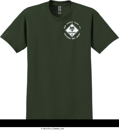 Cub Scouts Pack 24 Chatham, New Jersey ROARING WITH FUN! Pack 24 Cub Scouts  T-shirt Design 