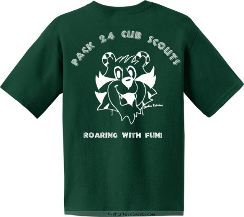 Cub Scouts Pack 24 Chatham, New Jersey ROARING WITH FUN! Pack 24 Cub Scouts  T-shirt Design 