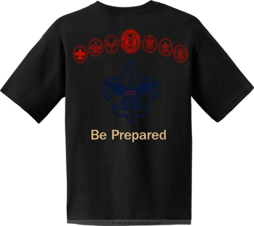 Be Prepared Troop 1014 T-shirt Design 