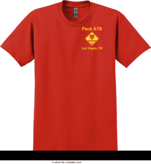 Pack 678 Las Vegas, NV T-shirt Design 