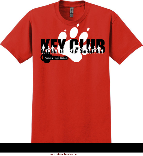 2011-2012 rhs key club Fishers High School KEY CLUB  T-shirt Design 