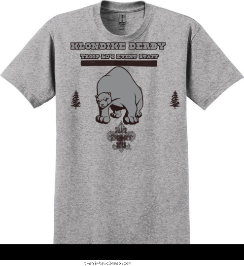 Camp
 Emerson 
2013 2013 Troop 604 Event Staff KLONDIKE DERBY T-shirt Design 