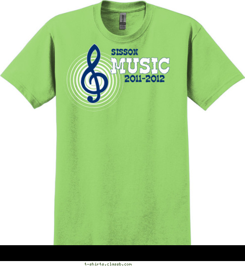 2011-2012 MUSIC SISSON T-shirt Design 