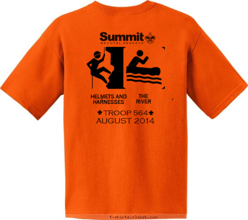 WAUKESHA, WI To keep 
myself physically
strong, mentally
awake and 
morally straight. To help other people
at all times, To do my duty
to God and my
country and
to obey the
Scout Law, On my honor,
I will do my best A Scout is Trustworthy,
Loyal,
Helpful,
Friendly,
Courteous,
Kind,
Obedient,
Cheerful,
Thrifty,
Brave,
Clean,
and Reverent. New Text AUGUST 2014 THE
RIVER HELMETS AND
HARNESSES BEL AIR, MD  : TROOP 564 ® ® TROOP 564 T-shirt Design 
