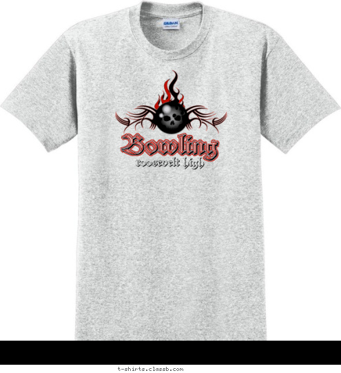 roosevelt high Bowling Bowling T-shirt Design sp1504